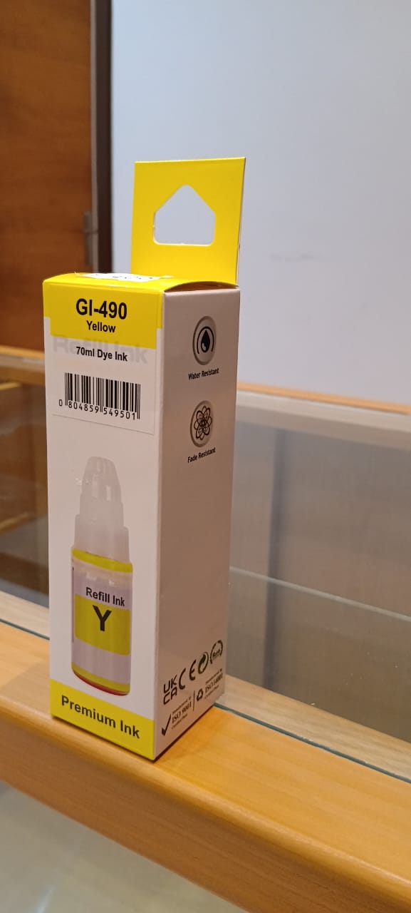حبر طابعة أصفر متوافق مع 490 / G1400/2400/3400